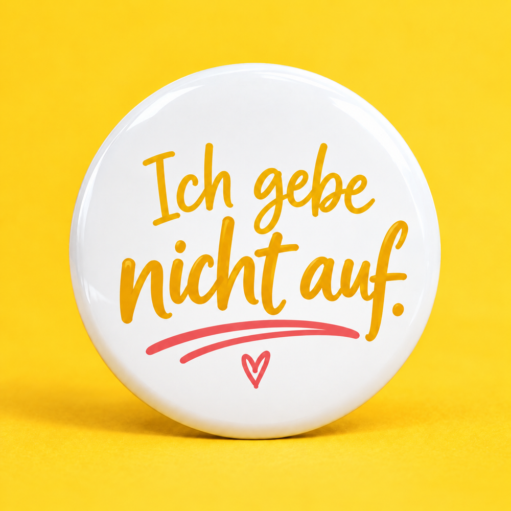 Ich geb nicht auf.